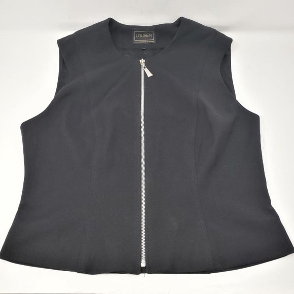 LOUBEN Canada 100% Wool zip up Vest size Medium - Picture 1 of 4